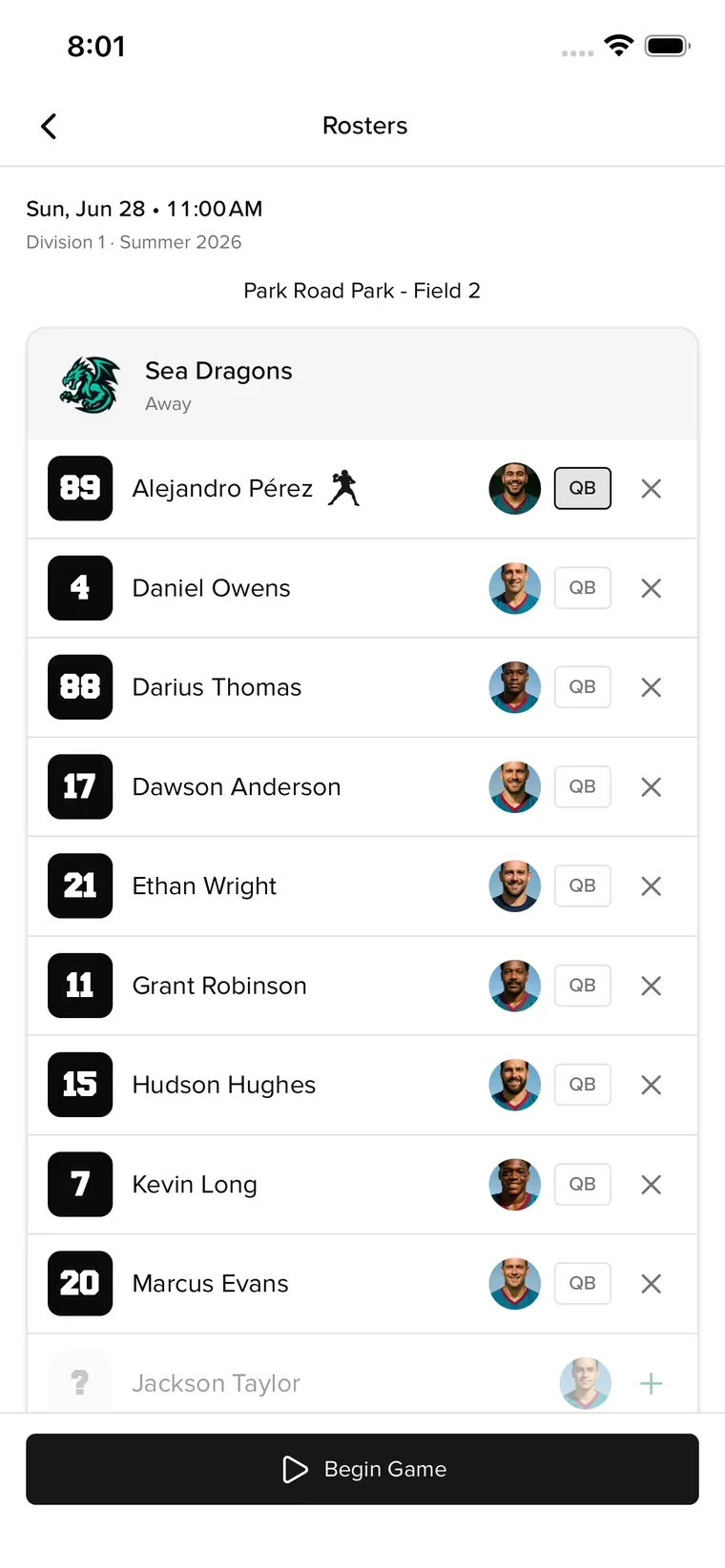 athletical.ly roster screen